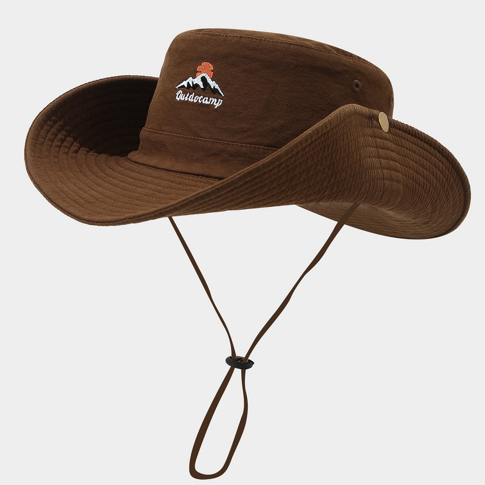 thumbnail image 2 of Sombrero vaquero unisex para el sol: gorra de pescador de ala ancha para senderismo y acampada, 2 of 4